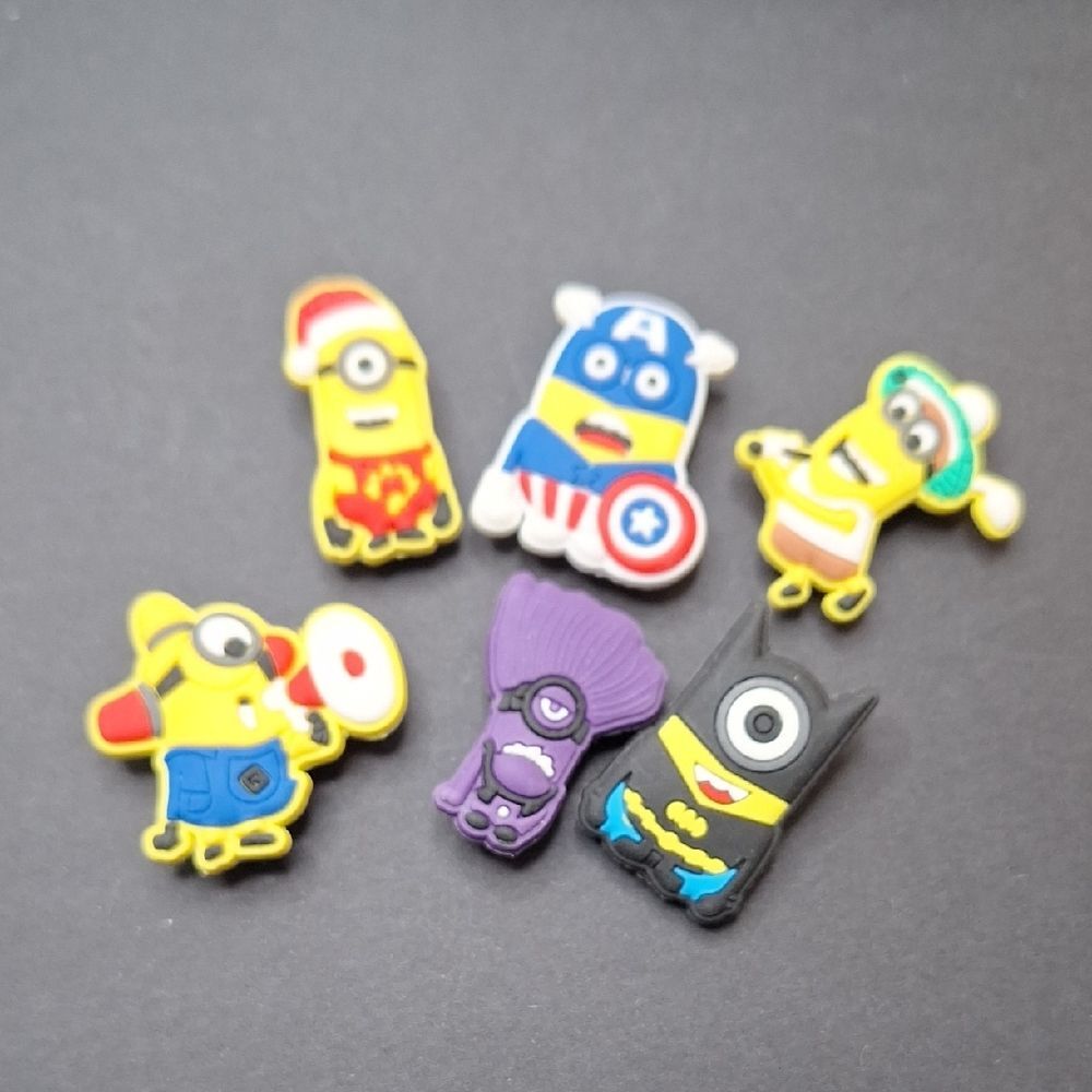 Minion Superhero Shoe Charms Clog Pins